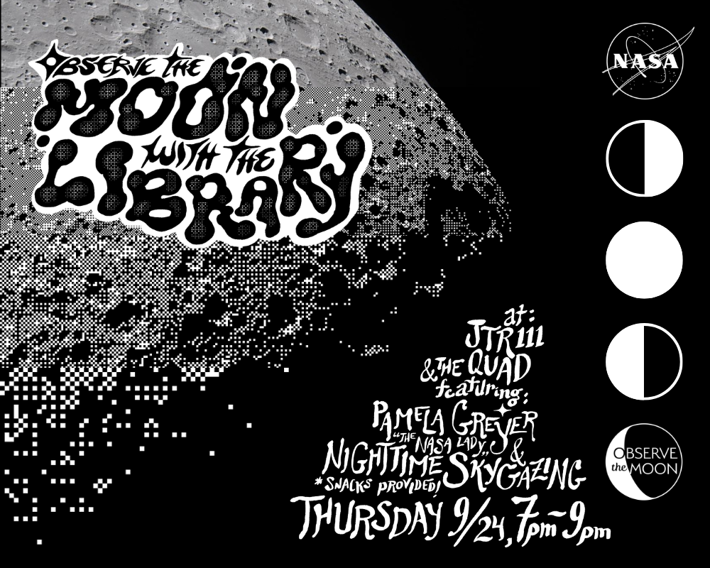 Observe the Moon with the Library on 9/24